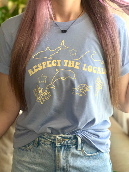 Respect the Locals Sea Animals Tee