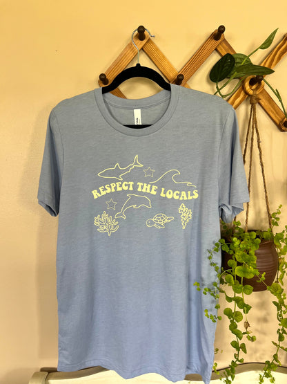 Respect the Locals Sea Animals Tee