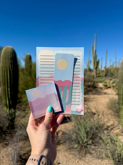 Saguaro Stationery Set