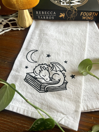 Sleeping Dragon Tea Towel