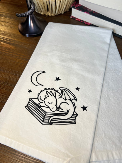 Sleeping Dragon Tea Towel