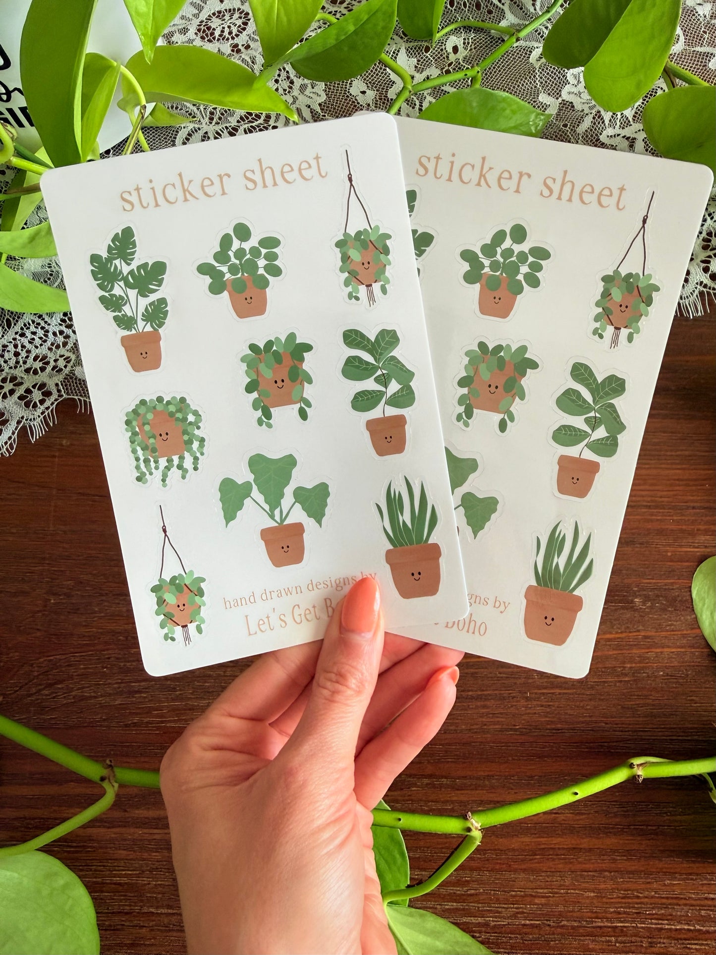 Smiling Plants Sticker Sheet