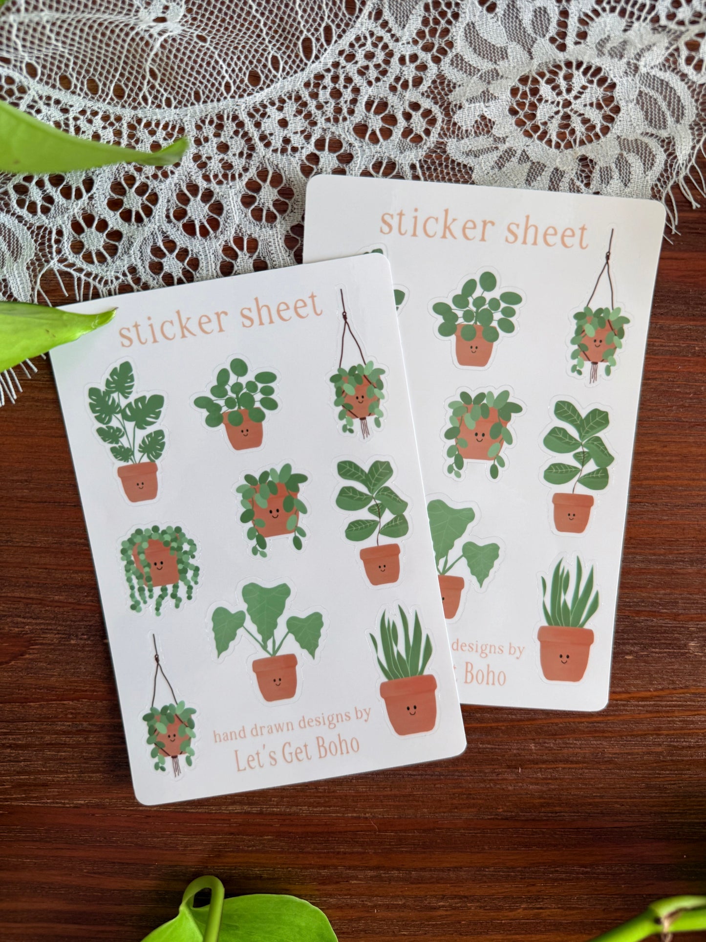 Smiling Plants Sticker Sheet