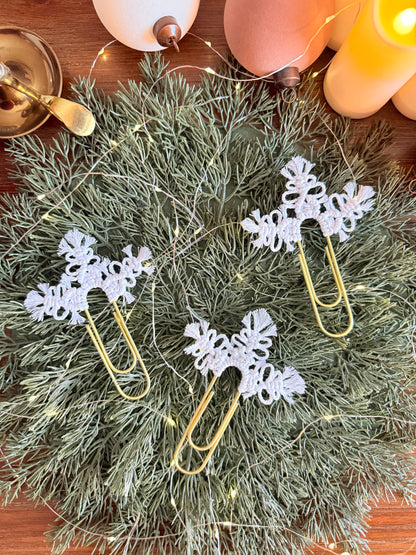 Macrame Snowflake Bookmark