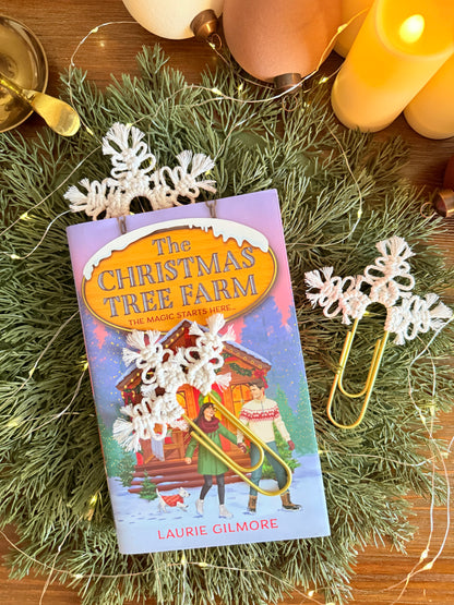 Macrame Snowflake Bookmark