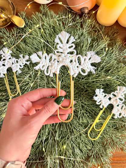 Macrame Snowflake Bookmark