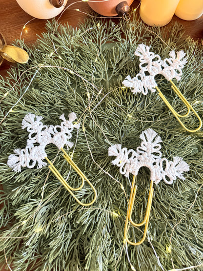 Macrame Snowflake Bookmark