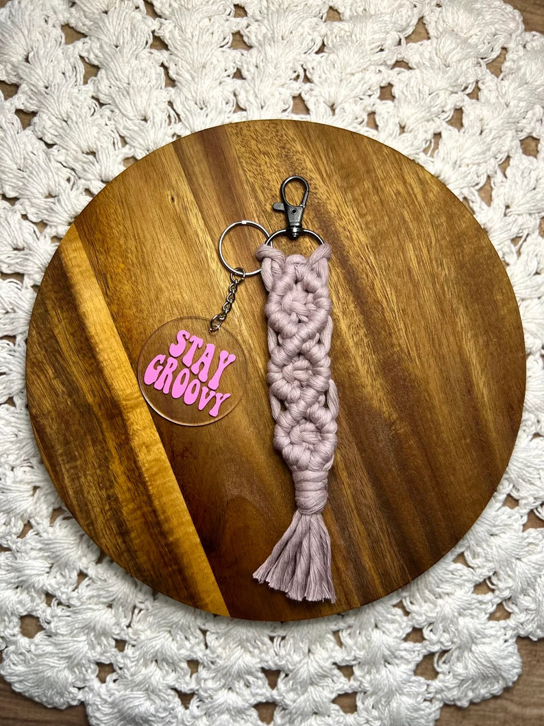 Stay Groovy Acrylic Keychain