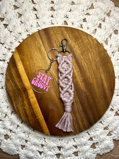 Stay Groovy Acrylic Keychain