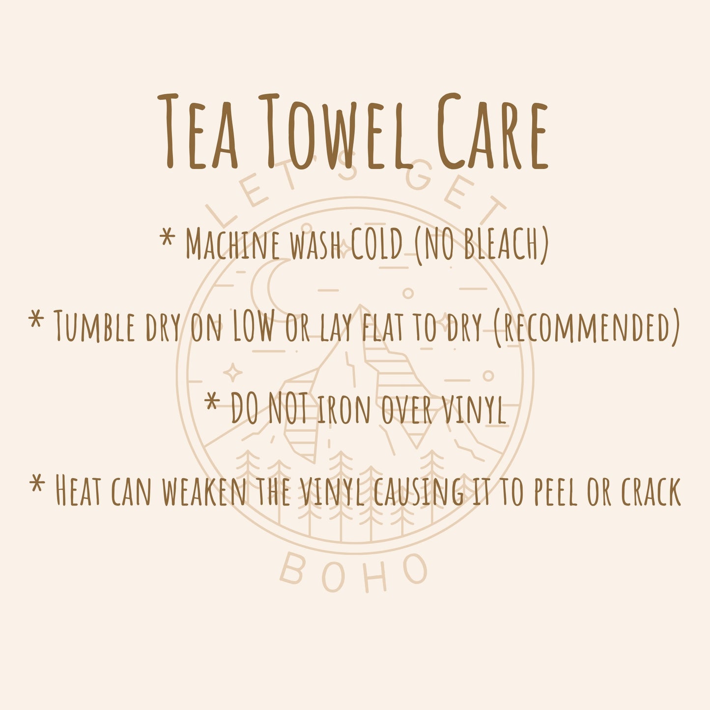 Dainty Teapot and Flowers Tea Towel