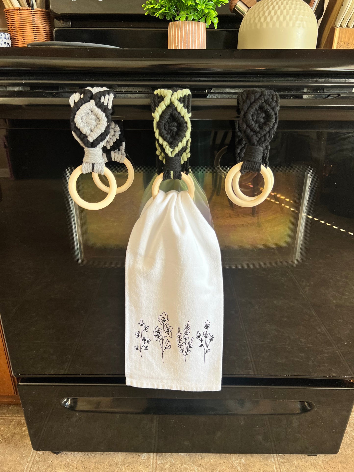 Macrame Towel Holder