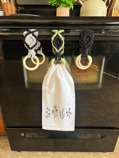 Macrame Towel Holder