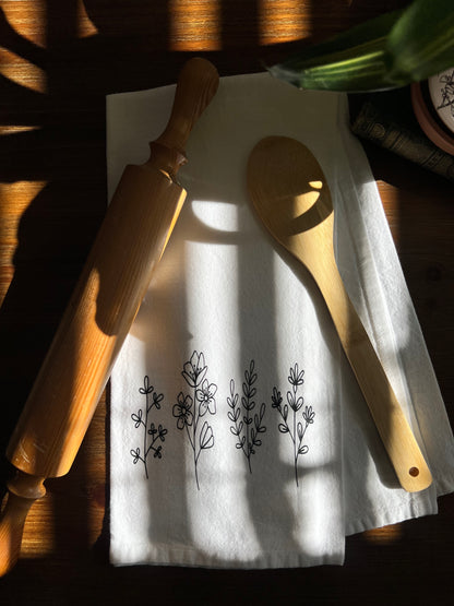 Wildflowers Tea Towel