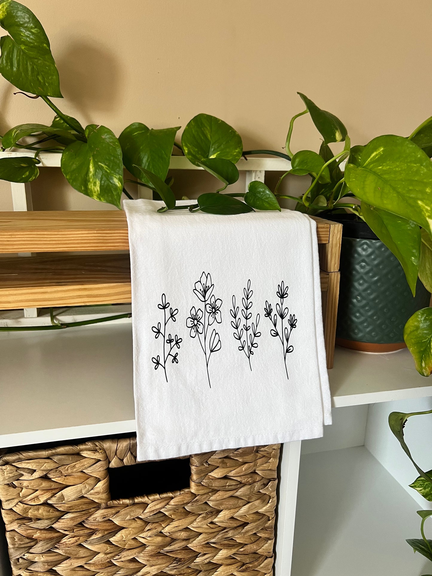 Wildflowers Tea Towel