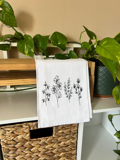Wildflowers Tea Towel