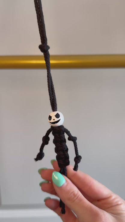 Macrame Halloween Car Charm